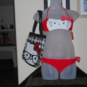 Hello Kitty Bikini NWT and bag